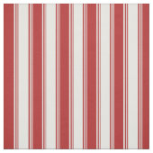 Mint Cream & Red Lined Pattern Stof (Swatch)