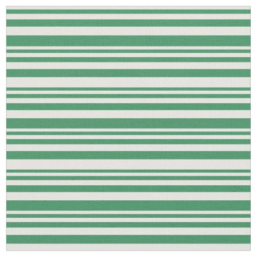 Mint Cream & Zee Green Striped/Lined Pattern Stof (Close Up)