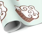 Mint Cupcake inpakpapier (Rol Hoek)