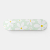 Mint Daisy Pattern Skateboard (Horizontaal)