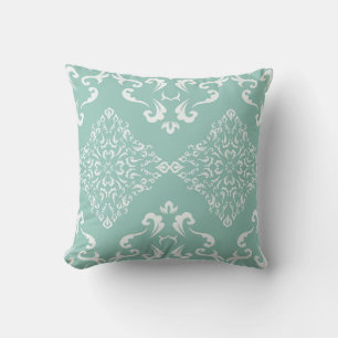 Mint Damask Decorative Pillow Kussen
