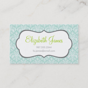 Mint Damask Visitekaartje