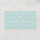 Mint Damask Visitekaartje (Achterkant)