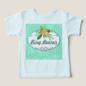 Mint Damask Wedding Ring Bearer (Design voorkant)