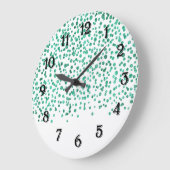 Mint Dazzle Confetti Grote Klok (Hoek)