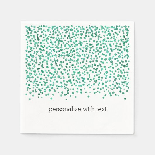 Mint Dazzle Confetti Servetten (Voorkant)