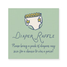Mint Doodle Baby Shower Luier LUIER RAFFLE
