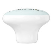 Mint Dragonfly Dream Keramische Knop (Zijkant)