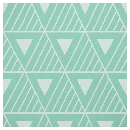 Mint Driehoeken Modern Patroon Aangepaste achtergr Stof (Swatch)