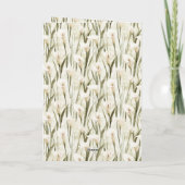 Mint Easter Bunny Calla Lilies Butterflies Kaart (Achterkant)