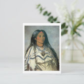 'Mint', een Mandaans Indiaas meisje, 1832 (kleuren Briefkaart (Staand voorkant)