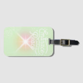Mint "Embrace your Peace" Luggage tag Bagagelabel (Voorkant (horizontaal))