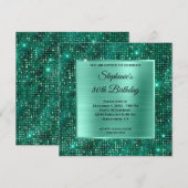 Mint Emerald Diamond studeerde Folie 80e verjaarda Kaart (Voorkant / Achterkant)