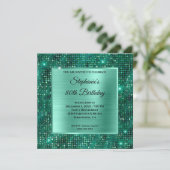 Mint Emerald Diamond studeerde Folie 80e verjaarda Kaart (Staand voorkant)