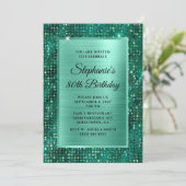 Mint Emerald Diamond studeerde Folie 80e verjaarda Kaart (Staand voorkant)