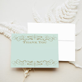  Mint en Antiek goudhuwelijk Bedankkaart