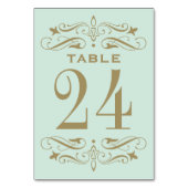 Mint en Antiek goudhuwelijk Kaart (Voorkant)