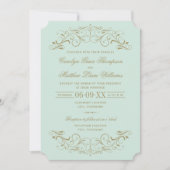  Mint en Antiek goudhuwelijk Kaart (Voorkant)