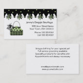 Mint en Black Dog Boutique Visitekaartje (Voorkant / Achterkant)
