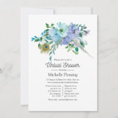 Mint en blauw boho virtuele baby shower kaart (Voorkant)