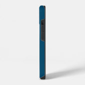 Mint en blauw kleurenblok telefoonhoesje iPhone hoesje (Linkerkant)