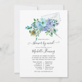 Mint en Blue Boho Baby shower per post Kaart (Voorkant)