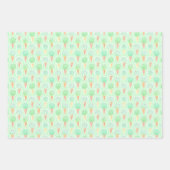 Mint en Chip Ice Cream Kegelpatroon Inpakpapier Vel (Voorkant 2)