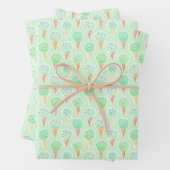 Mint en Chip Ice Cream Kegelpatroon Inpakpapier Vel (In situ)