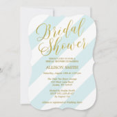 Mint en Faux Gold Script Typografie Vrijgezellenfe Kaart (Voorkant)