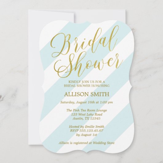 Mint en Faux Gold Script Typografie Vrijgezellenfe Kaart (Voorkant)