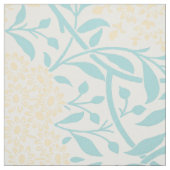 Mint en Geel Floral Damask Pattern Stof (Swatch)