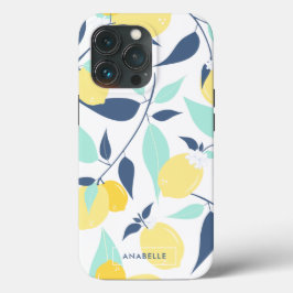 Mint en Geel Lemons Patroon Case-Mate iPhone Case