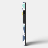 Mint en Geel Lemons Patroon Case-Mate iPhone Case (Achterkant / Links)