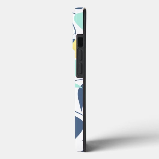 Mint en Geel Lemons Patroon Case-Mate iPhone Case (Achterkant / Links)