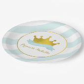 Mint en Gold Princess Birthday Party Papieren Bordje (Gekanteld)