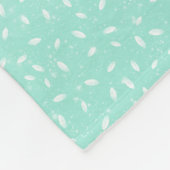 Mint en gouden mandala fleece deken (Hoek)