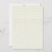 Mint en goudolifant Baby shower Kaart (Achterkant)