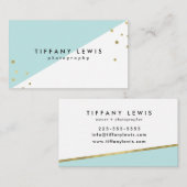 Mint- en goudVisitekaartjes Visitekaartje (Voorkant / Achterkant)