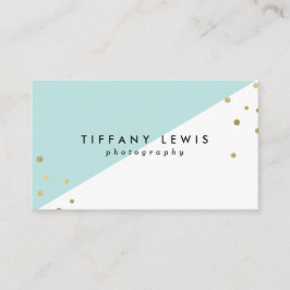 Mint- en goudVisitekaartjes Visitekaartje