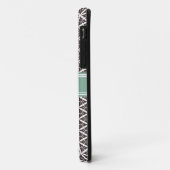 Mint en Gray Floral Trellis Pattern Persoonlijk Case-Mate iPhone Case (Achterkant/links)