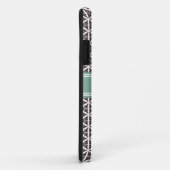Mint en Gray Floral Trellis Pattern Persoonlijk Case-Mate iPhone Case (Achterkant/rechts)