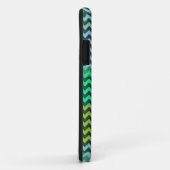Mint en groen Chevron Zigzag Stripe Pattern Case-Mate iPhone Case (Achterkant/rechts)