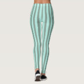 Mint en groene strips leggings (Achterkant)