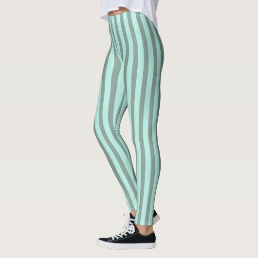 Mint en groene strips leggings (Links)