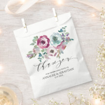 Mint en Mauve floral waterverf bruiloft