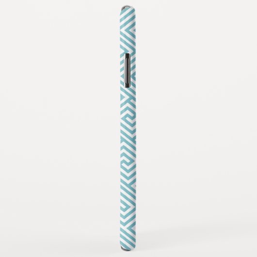 Mint en Oranje Grieks sleutelmonogram Case-Mate iPhone Case (Achterkant/rechts)