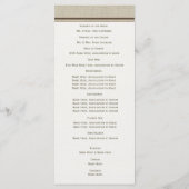 Mint en Peach Gerbera Daisy Wedding Program Programmakaart (Achterkant)