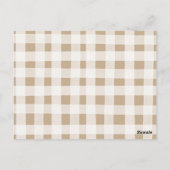 Mint en Peach Pumpkin-Baby Boeken invoegen kaart (Achterkant)