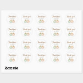 Mint en Peach Pumpkin Gold Dank u Sticker (Vel)