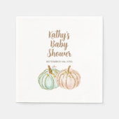 Mint en perkamentpompoen met goudstaart, luiers servet (Voorkant)